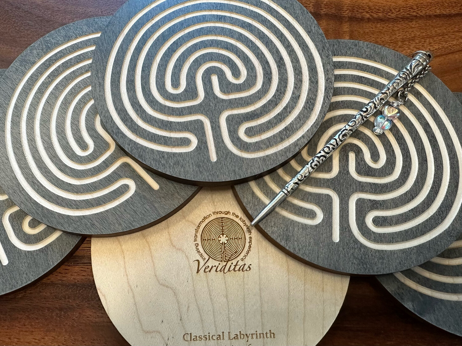 Mini Classical Labyrinth | Maple Wood | 4.5-inch