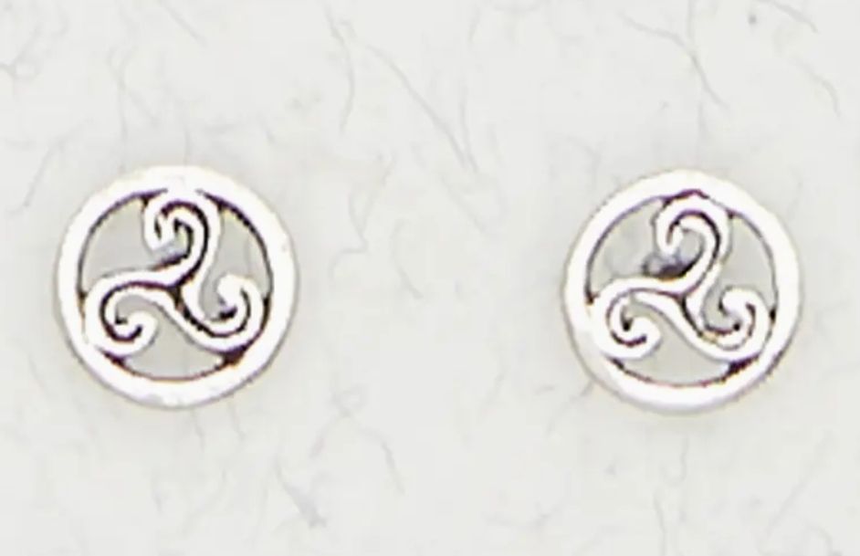 Earrings: Tiny Studs - Celtic 2