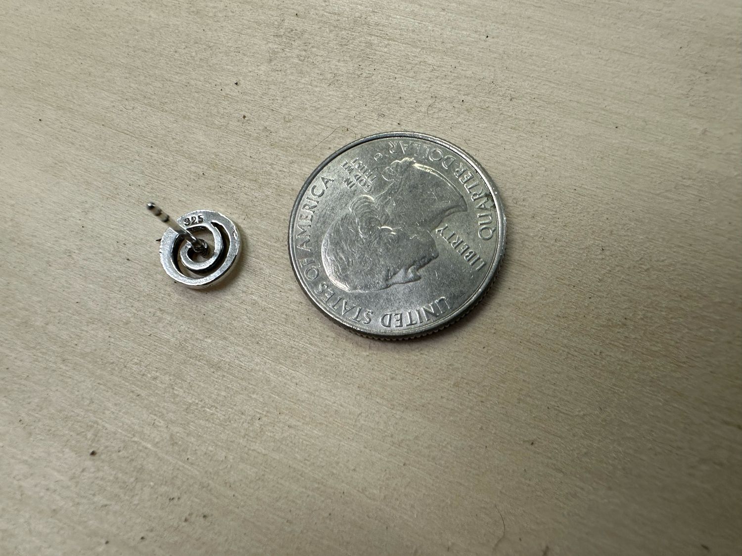 Earrings: Small Studs - Spiral