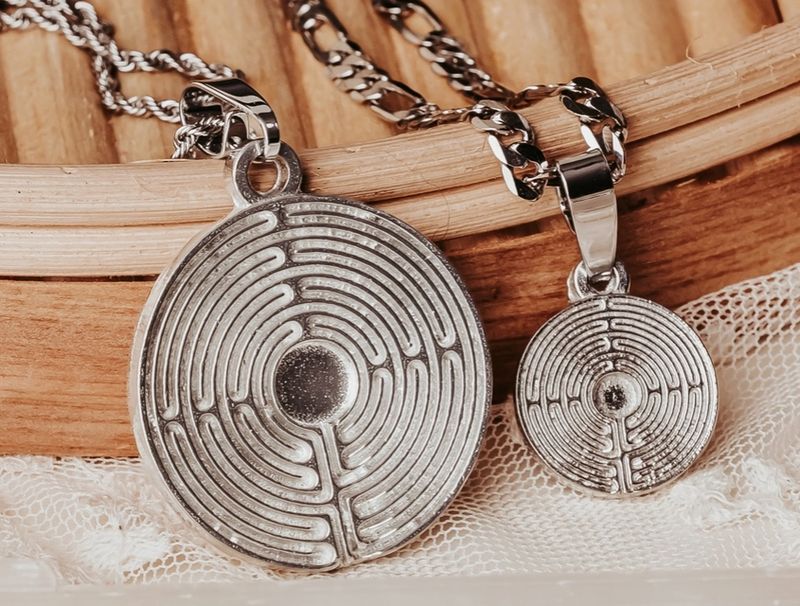 Labyrinth Pendant: Pewter (Small)