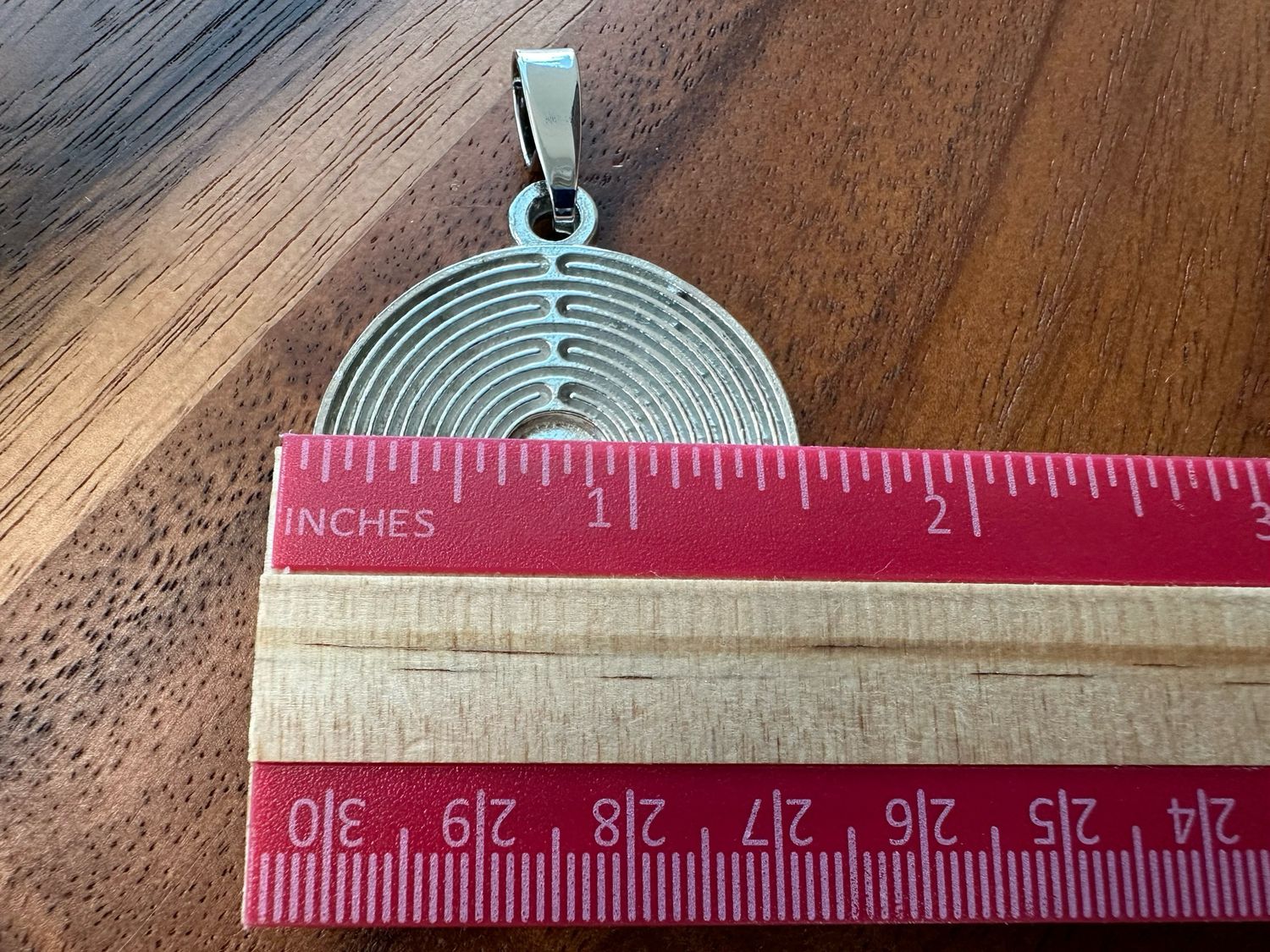 Pewter Labyrinth | Keychain &amp; Purse Charm (Large)