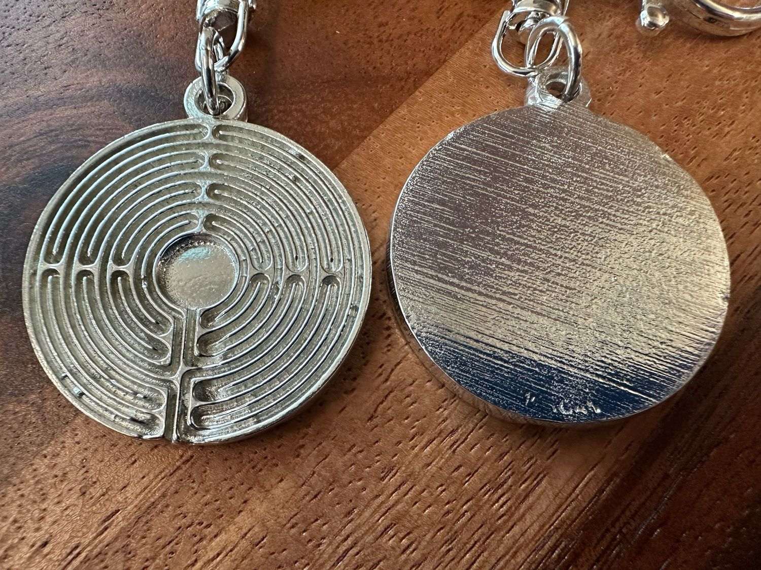 Pewter Labyrinth | Keychain &amp; Purse Charm (Large)