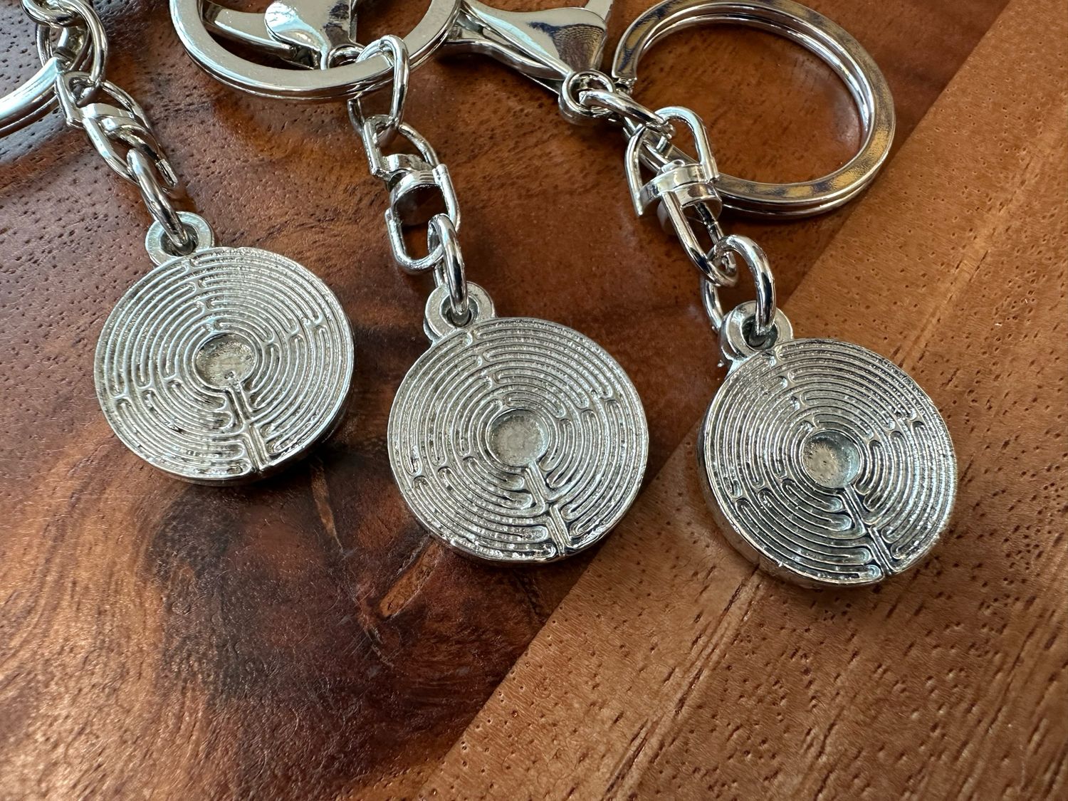 Pewter Labyrinth | Keychain &amp; Purse Charm (Small)