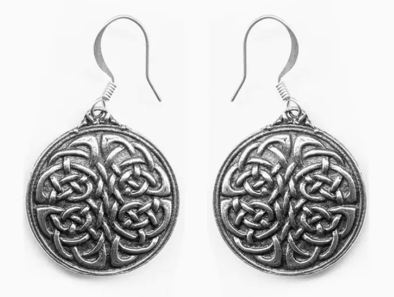 Earrings: Unity Knot (Pewter) | Bench-Cast in California