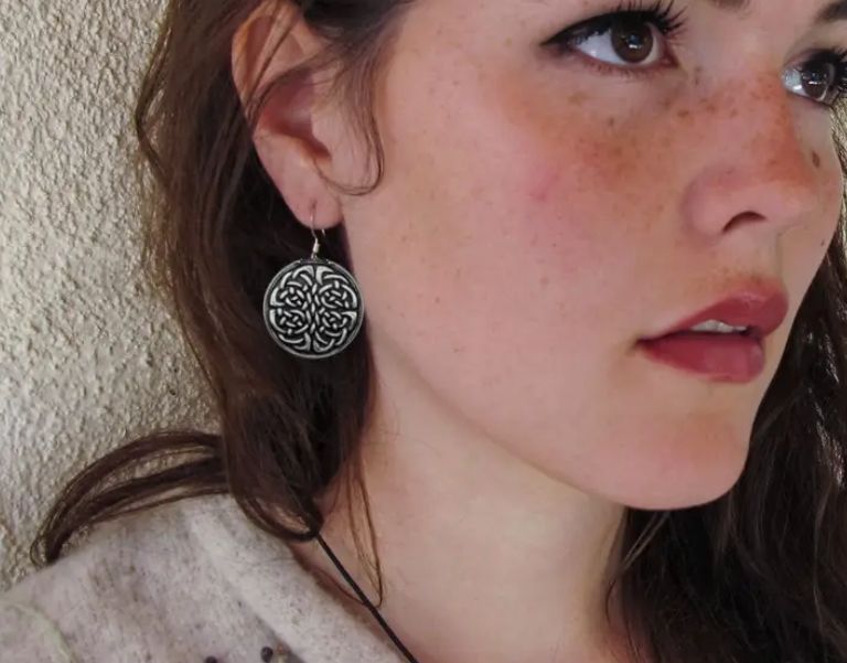 Earrings: Unity Knot (Pewter) | Bench-Cast in California
