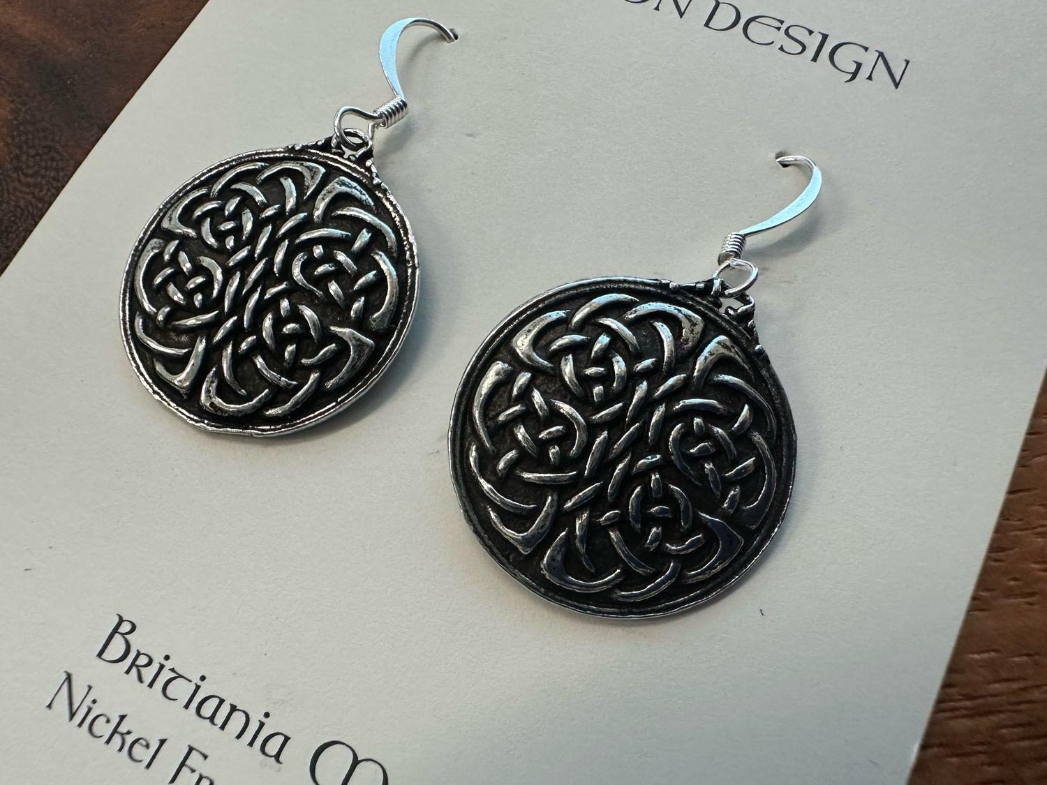 Earrings: Unity Knot (Pewter) | Bench-Cast in California
