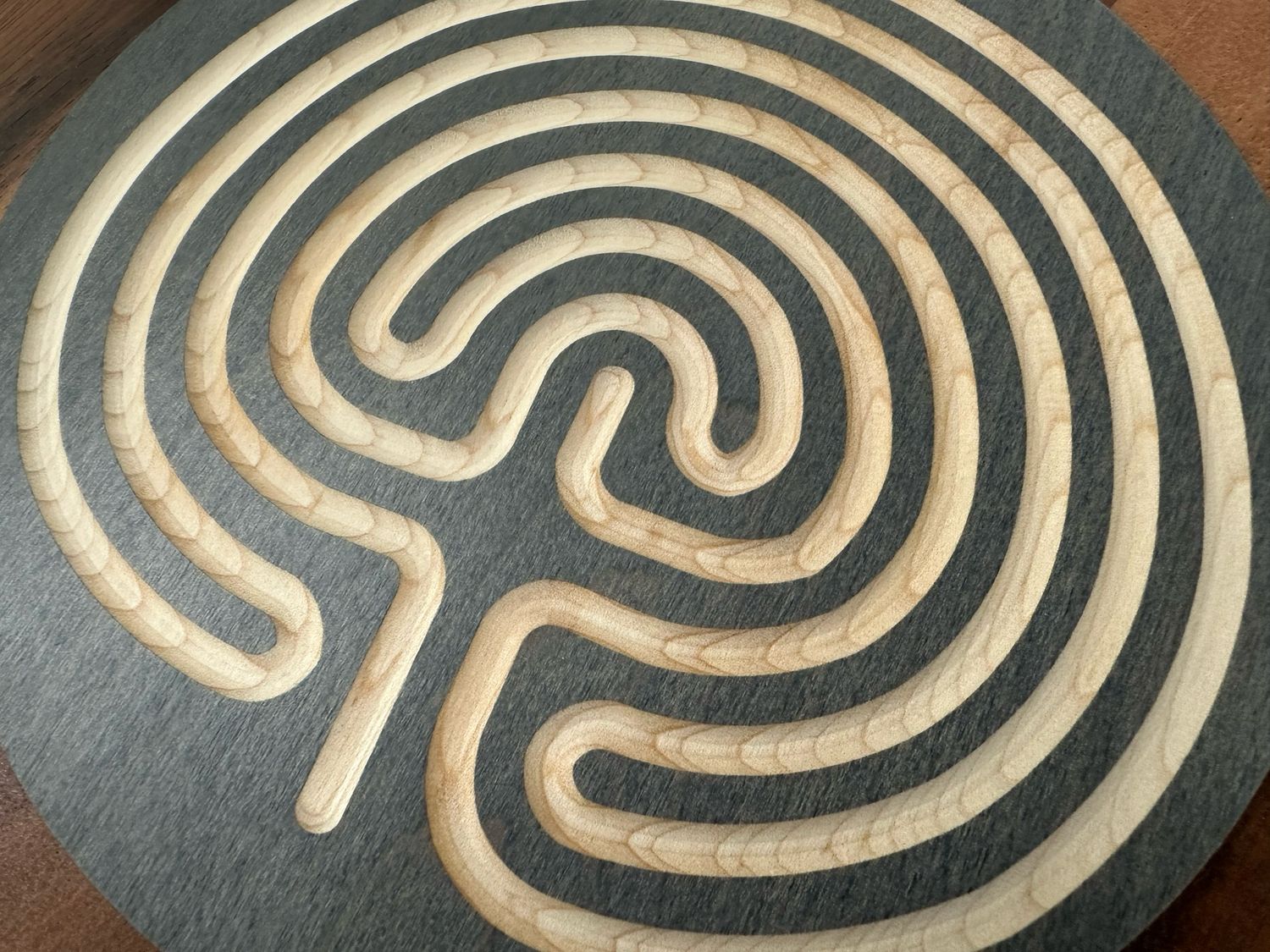Classical Labyrinth (Maple Wood | Stain) | 7-inch