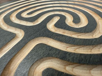 Classical Labyrinth (Maple Wood | Stain) | 7-inch