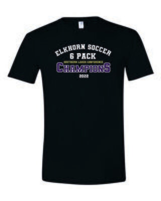 Elkhorn Soccer 6X SLC Champions Shirt