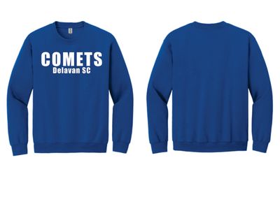 Comets Soccer Blue Crewneck