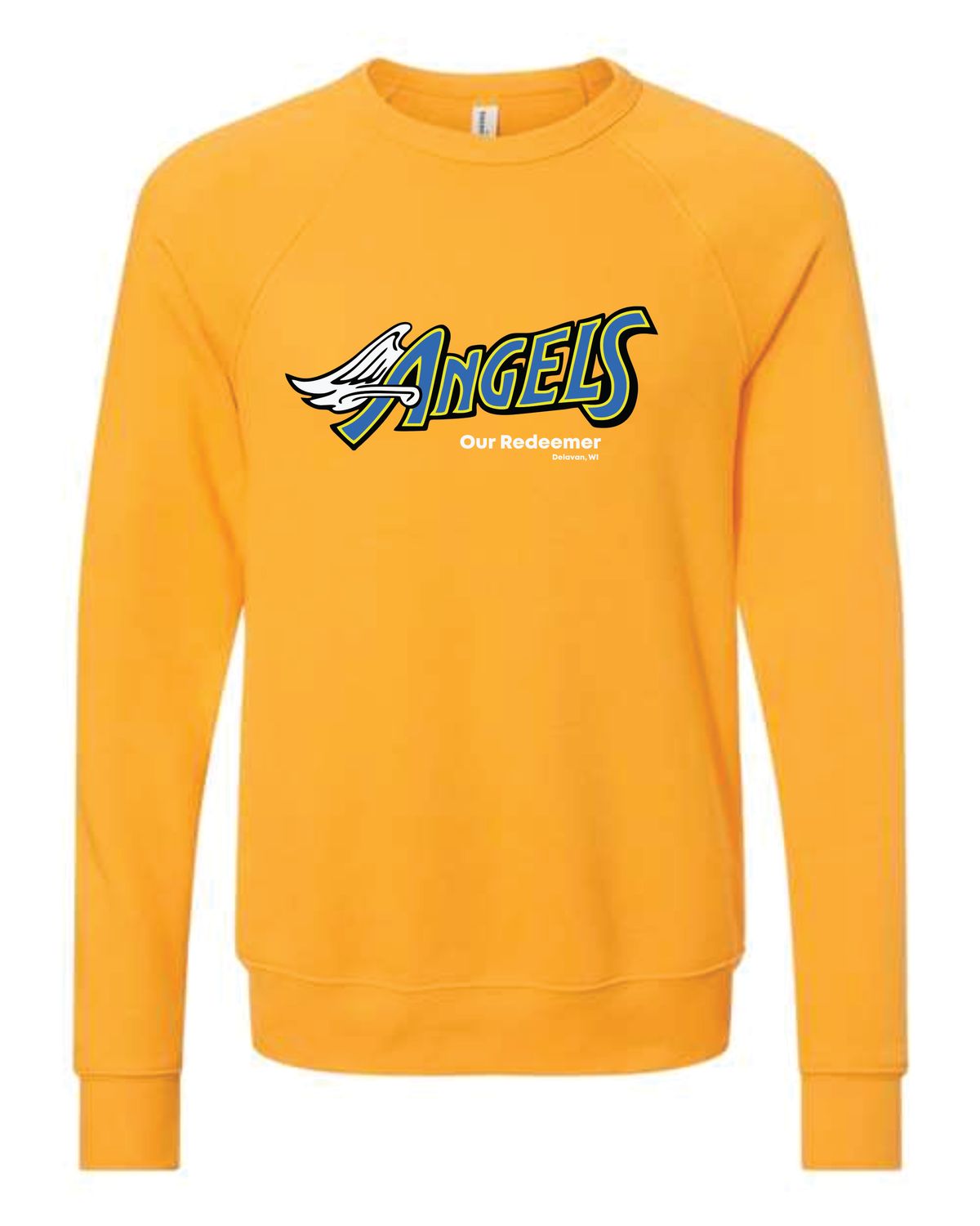Our Redeemer Bella Canvas Angel Wing Design Crewneck our-redeemer-bella-canvas-angel-wing-design-crewneck