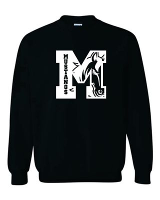 Brookwood Mustangs "M" Crewneck Sweatshirt