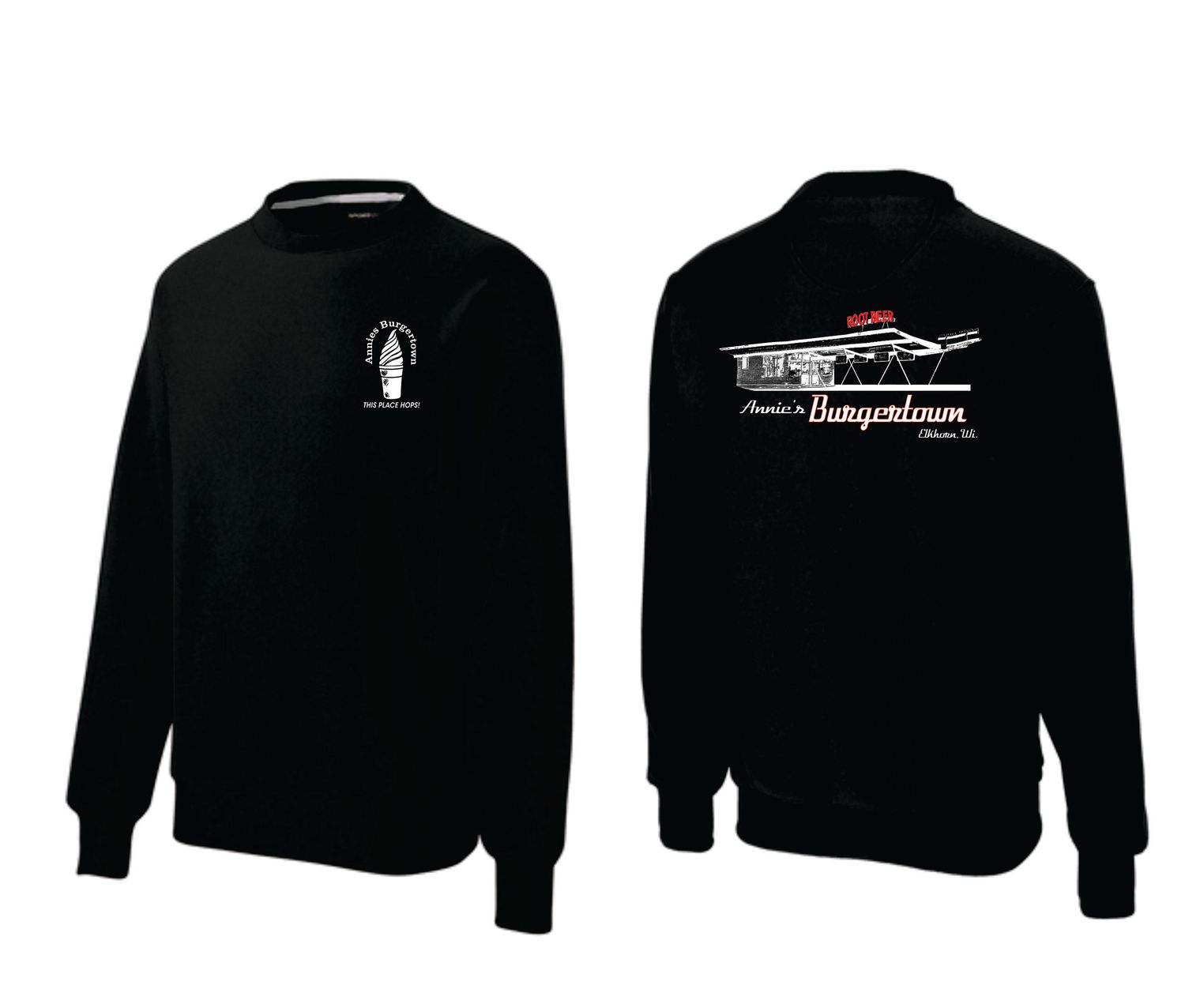 Annie's Burgertown Heavyweight Crewneck Sweatshirt, Sizes: XS