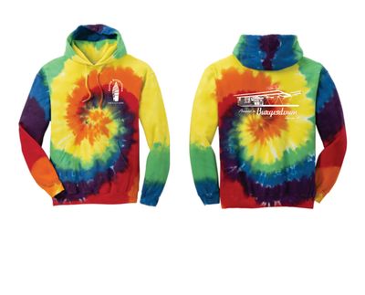 Annie's Burgertown Tie-Dye Pullover Hooded Sweatshirt