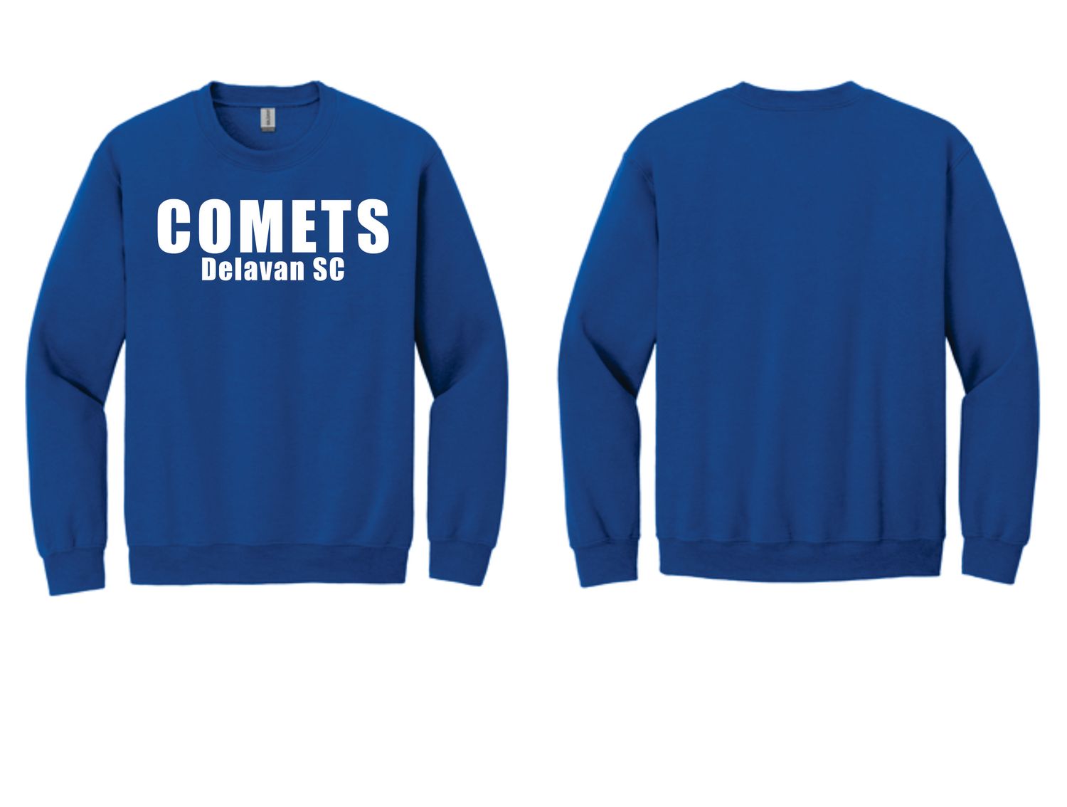 Comets Soccer Blue Crewneck