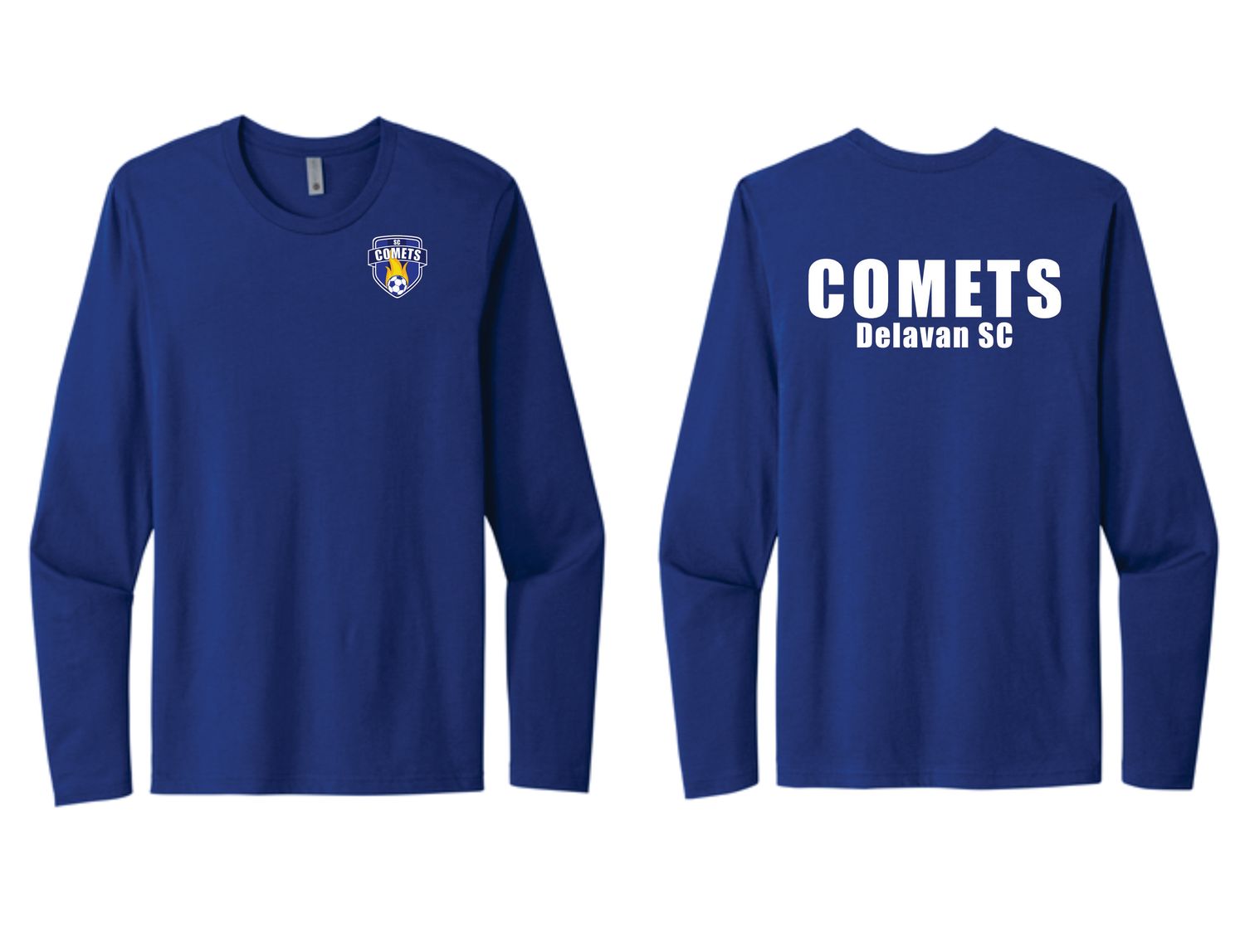 Comets Soccer Blue Long-Sleeve