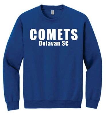 Comets Soccer Blue Crewneck (Customizable)