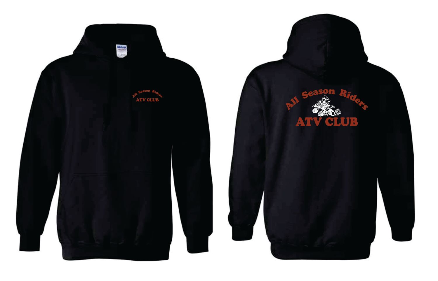 All Seasons Riders Hooded Sweatshirts (Design 2)
