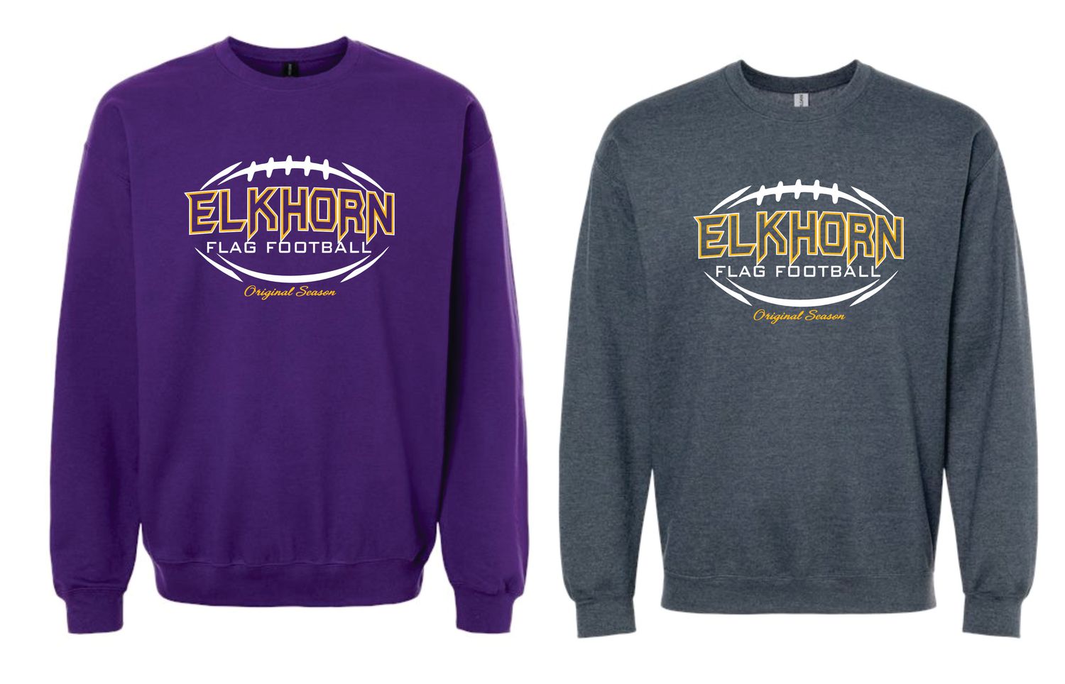 Elkhorn Flag Football Crewneck Sweatshirt