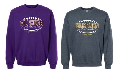 Elkhorn Flag Football Crewneck Sweatshirt