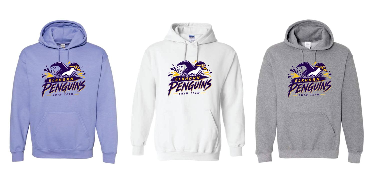 Penguins Hooded Sweatshirts (Design 2)