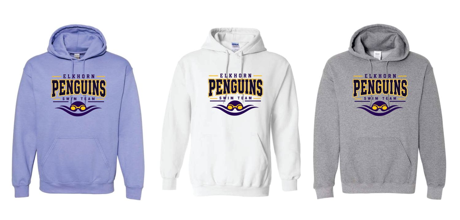 Penguins Hooded Sweatshirts (Design 3)