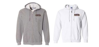 Penguins Zip Up Sweatshirts