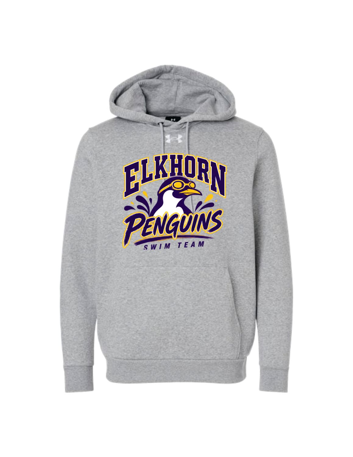 Penguins Under Armour Hooded Sweatshirt (Design 1)