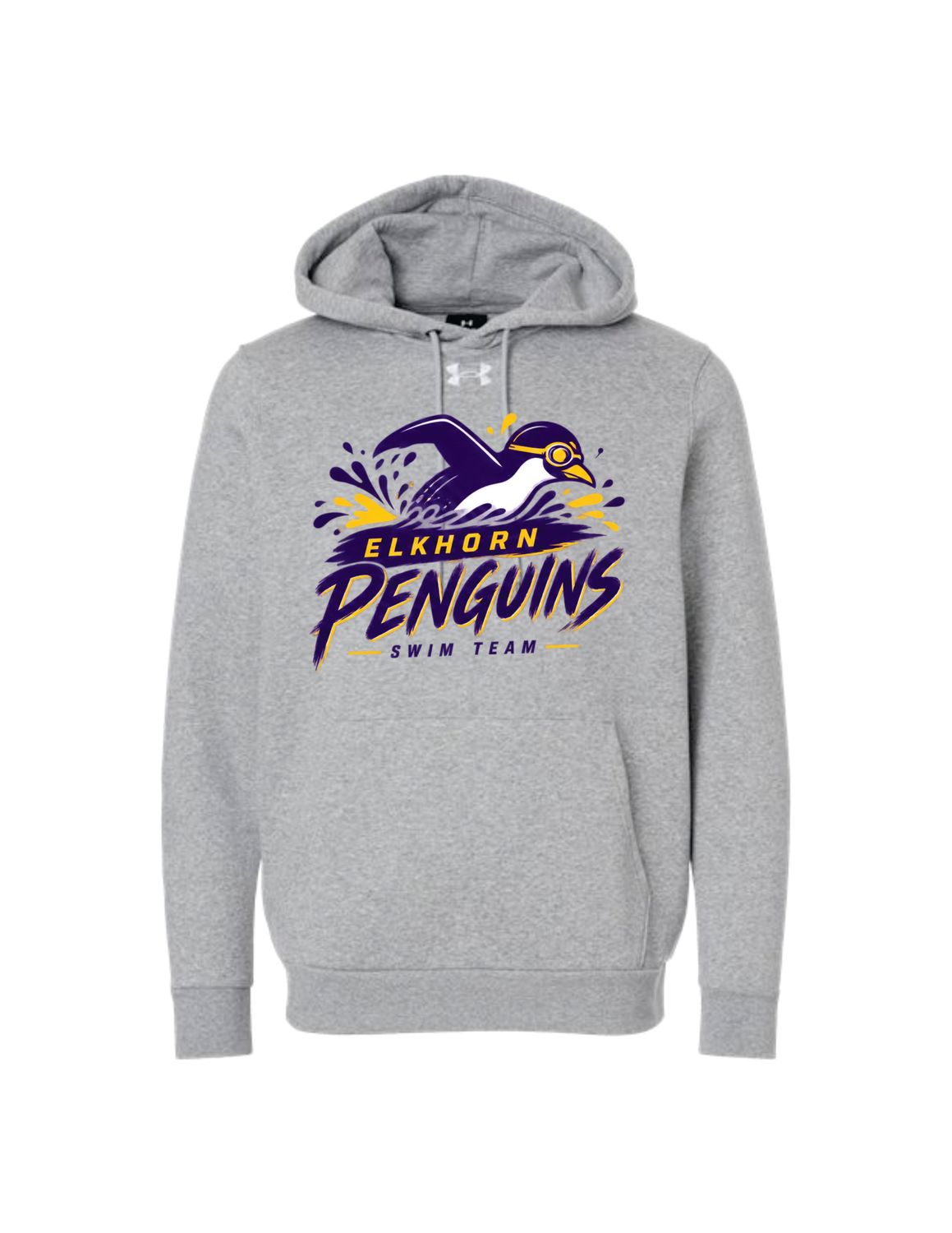 Penguins Under Armour Hooded Sweatshirt (Design 2)