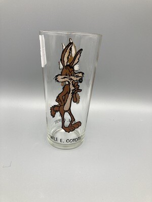 wile e coyote pepsi glass