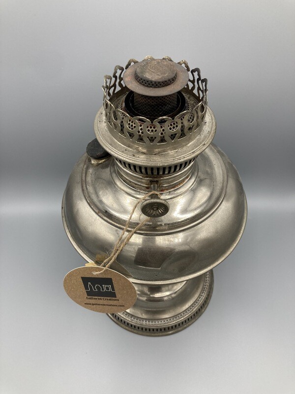 rayo kerosene lamp silver metal 1905