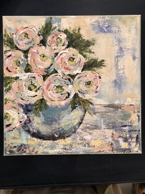 A Bowl of Flowers Painting Class 4/30/22