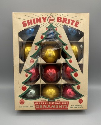 Box of 12 Shiny Brite Ornaments