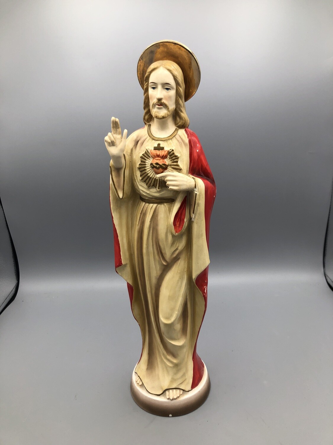 Sanmyro Japan Hand Painted Sacred Heart Jesus