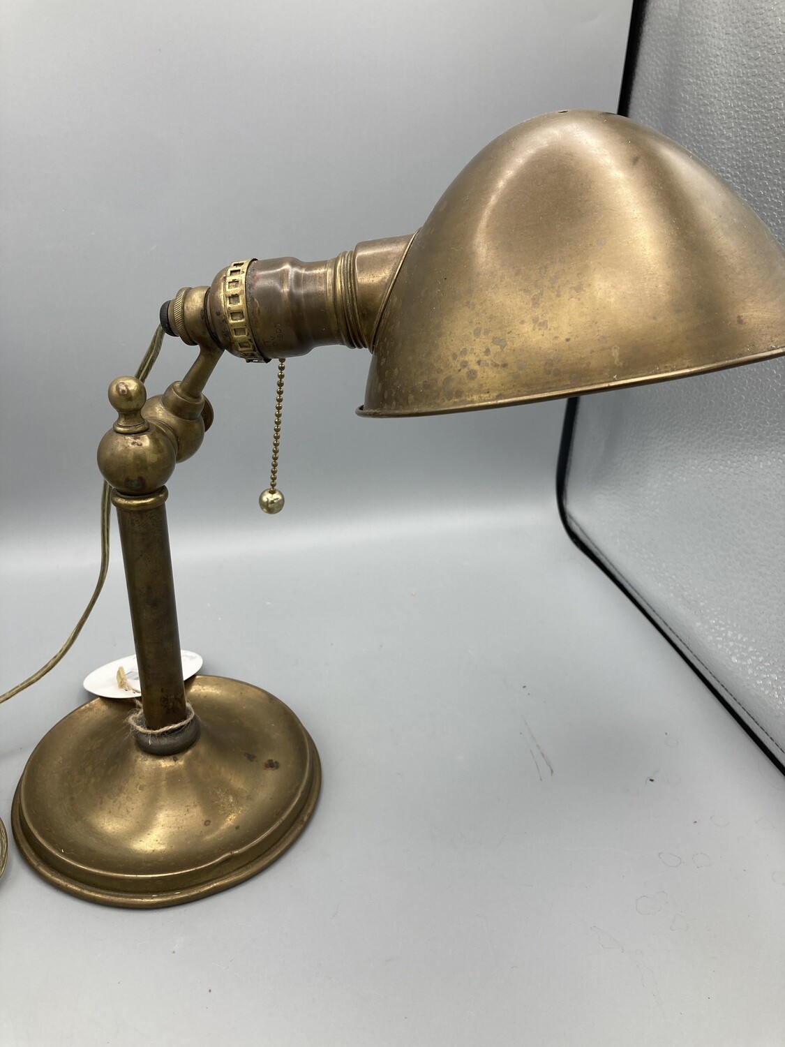 Bradley Hubbard Brass Swivel Desk Lamp