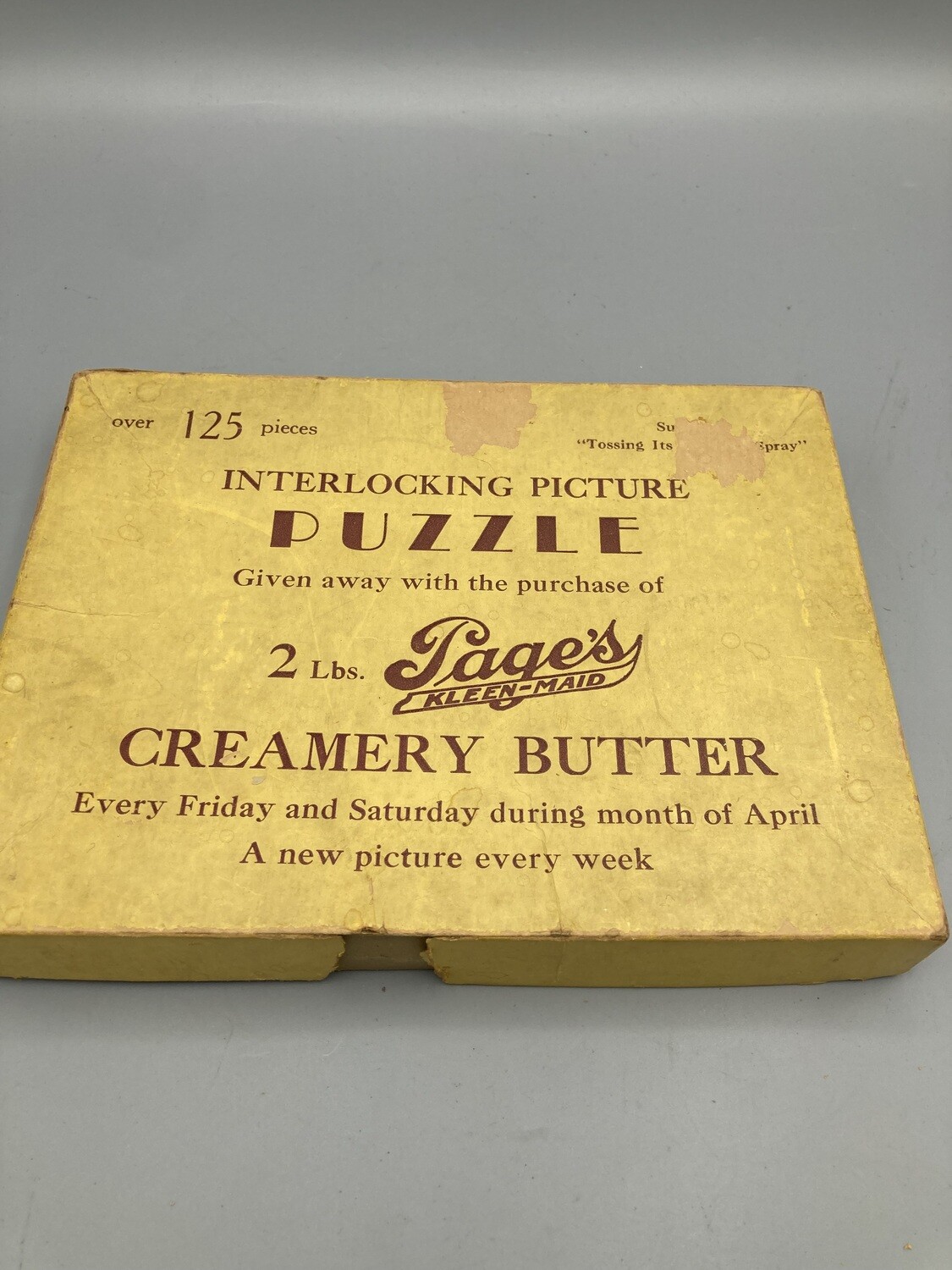 Pages Butter Advertising Puzzle