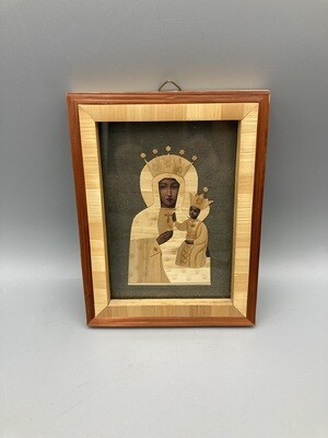 Our lady of czestochowa Straw Applique Picture