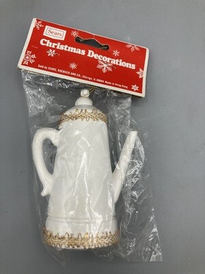 Sears Christmas Decoration nip teapot
