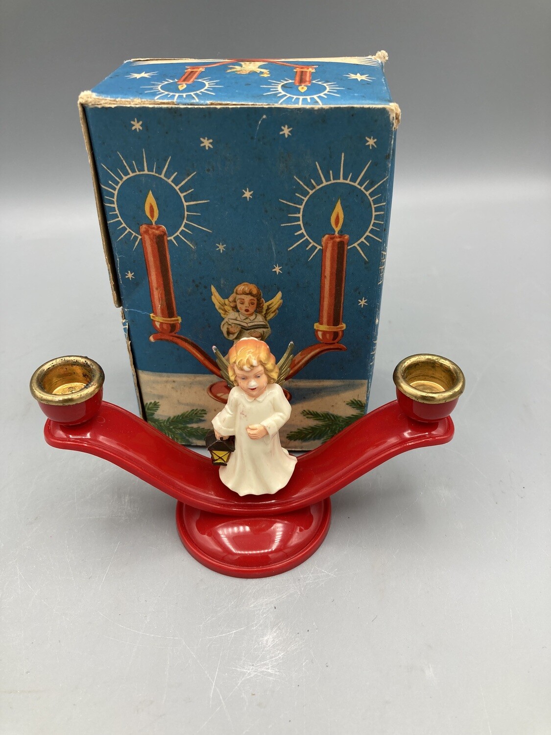 Angel Candle Holder West Germany made  w/box
