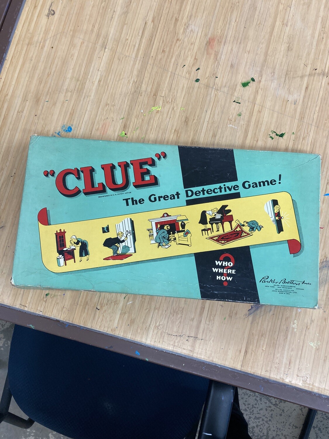 Parker Brothers 1950 Clue Game