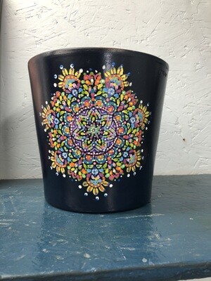 Stencil Me Crazy Boho Flower Pot  7/21/23
