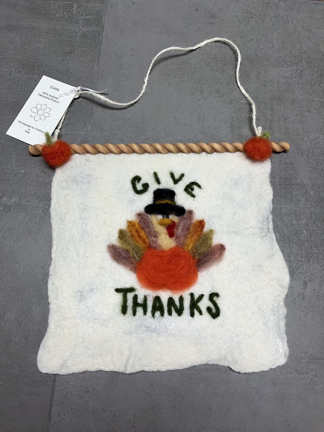 needle felted thanksgiving wall hanging 10/28/23