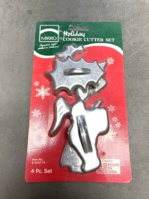 NOS Mirro Holiday Cookie Cutter Set