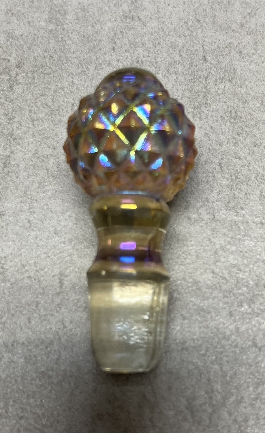 Fenton opalescent star bottle stopper