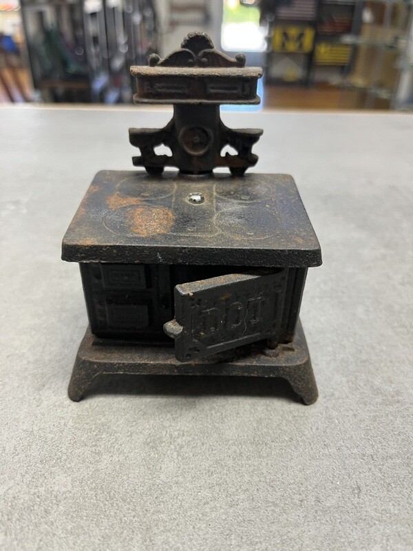 Dot Cast Iron Stove Bank