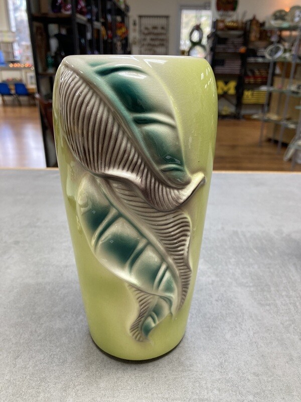 Royal Copley Anthurium Chartreuse Leaf Vase