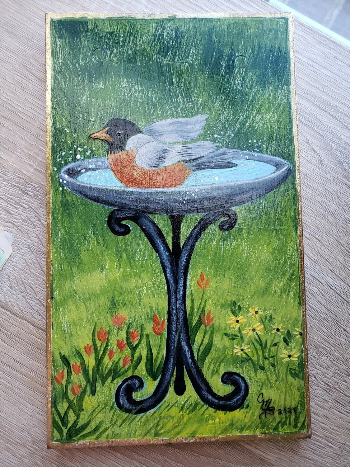 6/14/24 Painting with Carol Bird Series #4 Robin