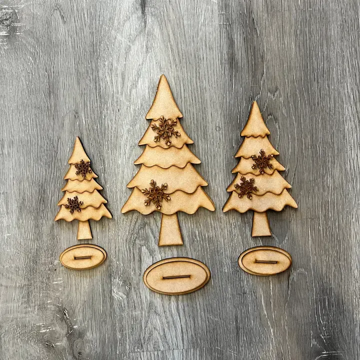 Create your own Christmas Trees Trio Stander