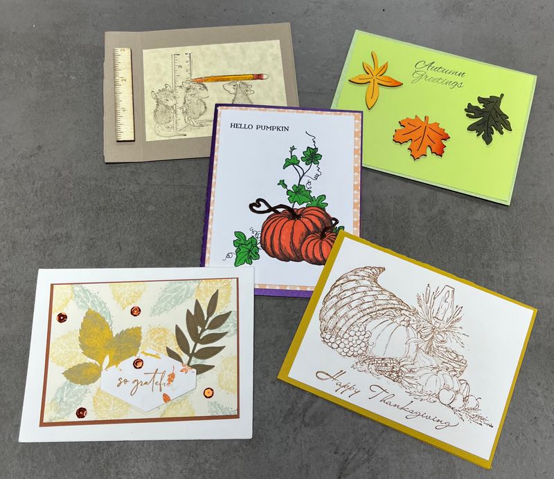 10/26/24 Card Making with Ruth Koons and Kahlee