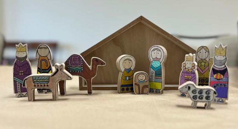 12/7/24 Wood Nativity